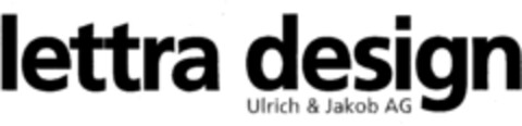 lettra design Ulrich & Jakob AG Logo (IGE, 27.07.1998)