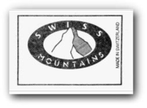 SWISS MOUNTAINS MADE IN SWITZERLAND Logo (IGE, 12/30/2012)