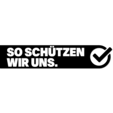 SO SCHÜTZEN WIR UNS. Logo (IGE, 03/13/2020)