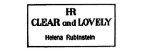 HR CLEAR and LOVELY Helena Rubinstein Logo (IGE, 23.06.1986)
