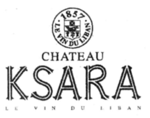 1857 LE VIN DU LIBAN CHATEAU KSARA Logo (IGE, 16.09.2003)