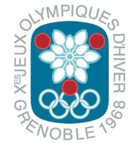 Xes JEUX OLYMPIQUES D'HIVER GRENOBLE 1968 Logo (IGE, 11.01.2019)