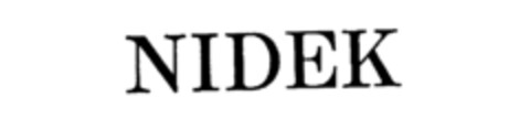 NIDEK Logo (IGE, 13.01.1986)