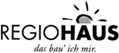 REGIOHAUS das bau' ich mir. Logo (IGE, 11/19/1998)