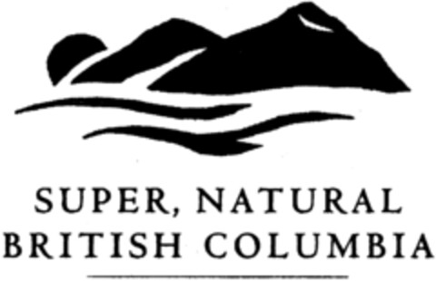 SUPER, NATURAL BRITISH COLUMBIA Logo (IGE, 21.12.1998)