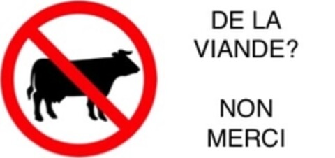 DE LA VIANDE? NON MERCI Logo (IGE, 09.08.2021)