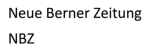 Neue Berner Zeitung NBZ Logo (IGE, 31.05.2021)