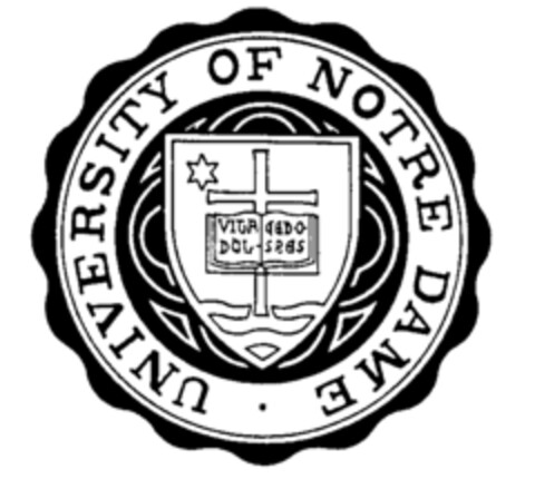 UNIVERSITY OF NOTRE DAME Logo (IGE, 18.01.1994)