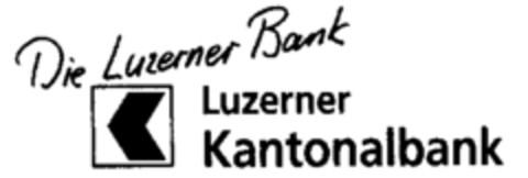 Die Luzerner Bank Luzerner Kantonalbank Logo (IGE, 03.05.1996)