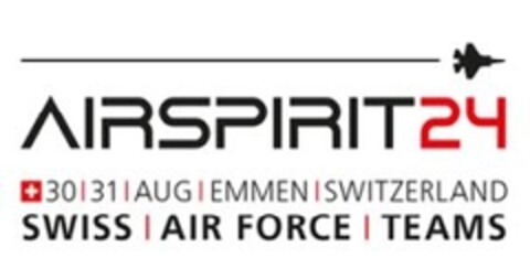 AIRSPIRIT24 30 31 AUF EMMEN SWITZERLAND SWISS AIR FORCE TEAMS Logo (IGE, 12.07.2023)