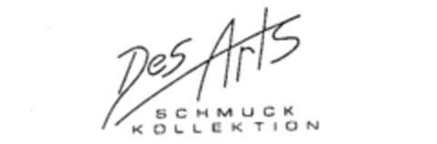 Des Arts SCHMUCK KOLLEKTION Logo (IGE, 21.07.1992)