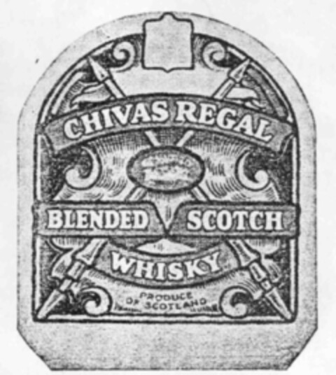 CHIVAS REGAL BLENDED SCOTCH WHISKY Logo (IGE, 05/24/1974)