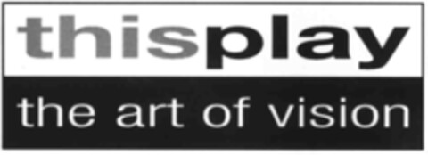 thisplay the art of vision Logo (IGE, 06.08.2002)