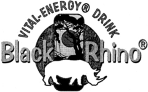 Black Rhino VITAL-ENERGY DRINK Logo (IGE, 04/28/1998)