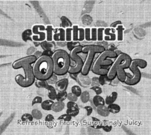 Starbust JOOSTERS Refreshingly Fruity. Surprisingly Juicy Logo (IGE, 14.08.1998)