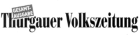 GESAMTAUSGABE Thurgauer Volkszeitung Logo (IGE, 01.06.2001)