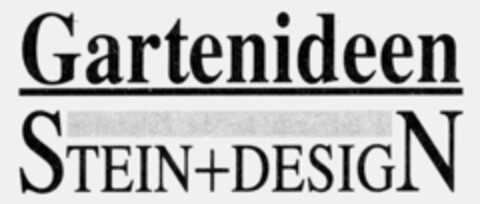 Gartenideen STEIN + DESIGN Logo (IGE, 20.08.1990)