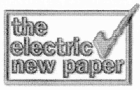 the electric new paper Logo (IGE, 27.11.1998)