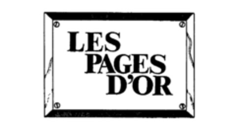 LES PAGES D'OR Logo (IGE, 24.06.1986)