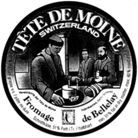 TÊTE DE MOINE SWITZERLAND Logo (IGE, 03.12.1997)