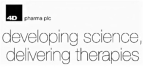 4D pharma plc developing science, delivering therapies Logo (IGE, 06.07.2021)