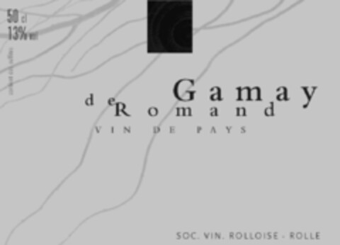 Gamay de Romand VIN DE PAYS Logo (IGE, 03.01.2008)