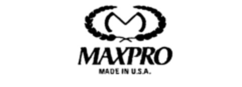 M MAXPRO MADE IN U.S.A. Logo (IGE, 01/22/1987)