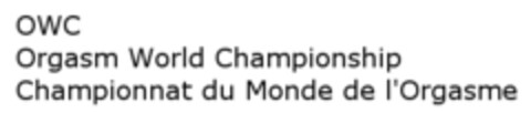 OWC Orgasm World Championship Championnat du Monde de l'Orgasme Logo (IGE, 29.05.2015)