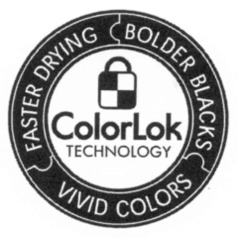 ColorLok TECHNOLOGY FASTER DRYING BOLDER BLACKS VIVID COLORS Logo (IGE, 08/24/2007)