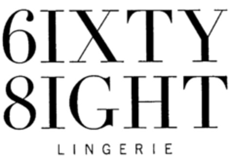 6IXTY 8IGHT LINGERIE Logo (IGE, 26.02.2002)