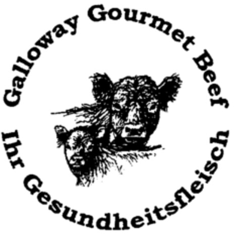 Galloway Gourmet Beef Ihr Gesundheitsfleisch Logo (IGE, 07/25/1996)