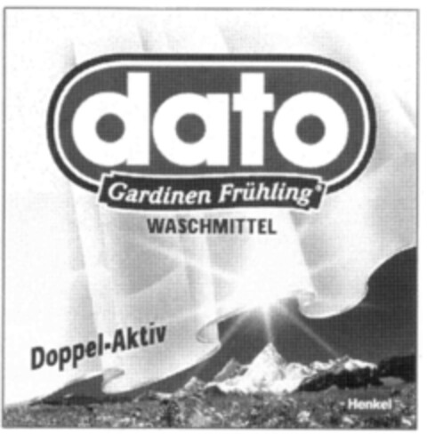 dato Gardinen Frühling WASCHMITTEL Doppel-Aktiv, Henkel Logo (IGE, 26.07.2000)