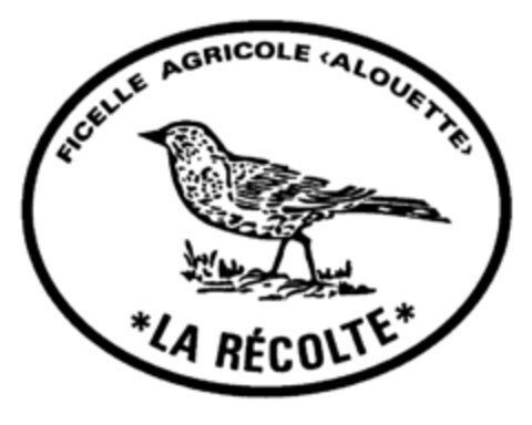 FICELLE AGRICOLE ALOUETTE LA RÉCOLTE Logo (IGE, 02/20/1984)