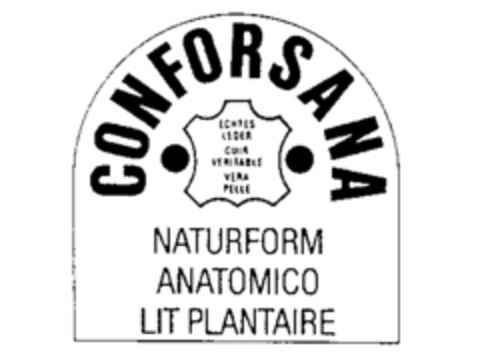 CONFORSANA NATURFORM ANATOMICO LIT PLANTAIRE Logo (IGE, 28.10.1994)