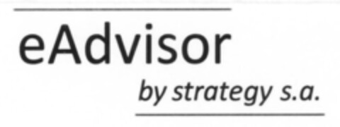 eAdvisor by strategy s.a. Logo (IGE, 08.07.2008)