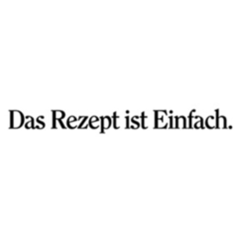 Das Rezept ist Einfach. Logo (IGE, 07/14/2017)