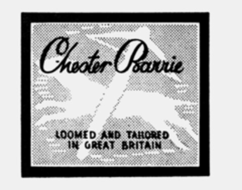 Chester Barrie LOOMED AND TAILORED IN GREAT BRITAIN Logo (IGE, 24.07.1984)