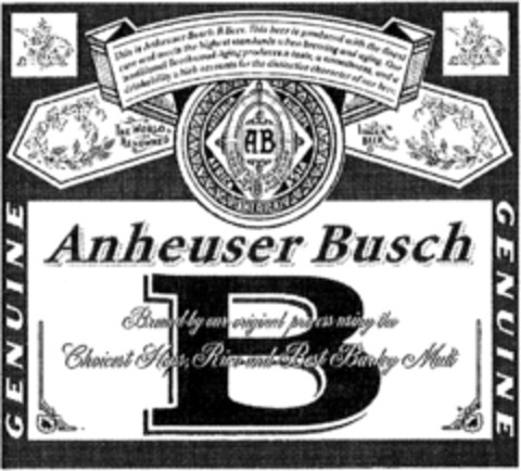 AB Anheuser Busch B Logo (IGE, 02.09.1997)
