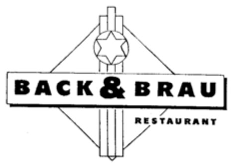 BACK & BRAU RESTAURANT Logo (IGE, 27.07.1989)