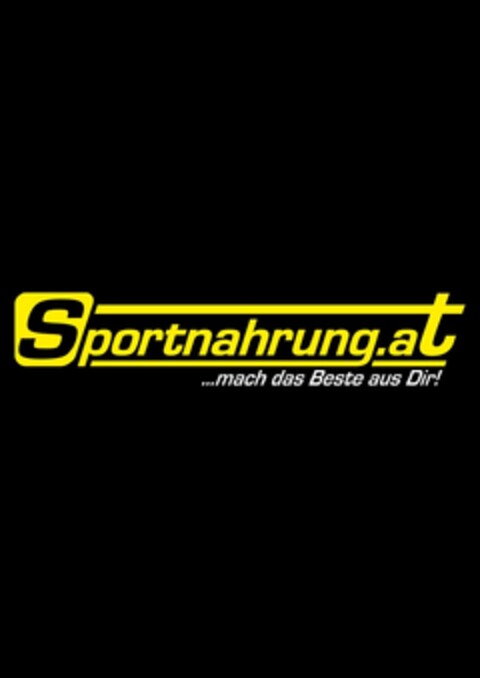 Sportnahrung.at mach das Beste aus Dir! Logo (IGE, 16.02.2021)