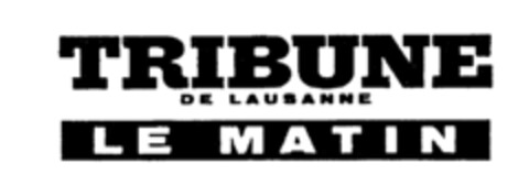 TRIBUNE DE LAUSANNE LE MATIN Logo (IGE, 18.08.1987)