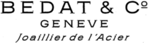 BEDAT & Co GENEVE Joaillier de l'Acier Logo (IGE, 22.09.1998)