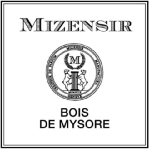 MIZENSIR M BOIS DE MYSORE Logo (IGE, 06/01/2017)