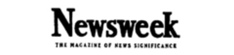 Newsweek The MAGAZINE OF NEWS SIGNIFICANCE Logo (IGE, 04.02.1986)
