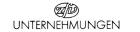zfv UNTERNEHMUNGEN Logo (IGE, 09.04.1990)