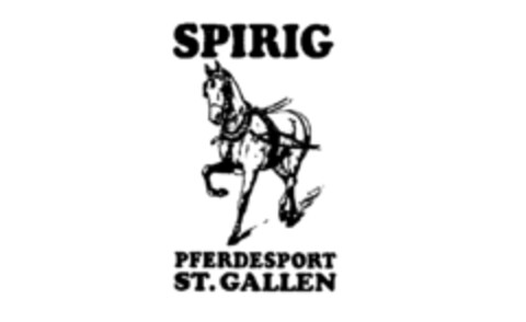 SPIRIG PFERDESPORT ST. GALLEN Logo (IGE, 02/25/1987)