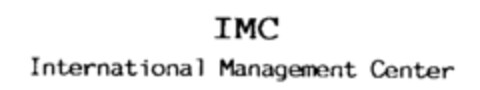 IMC International Management Center Logo (IGE, 08/25/1993)