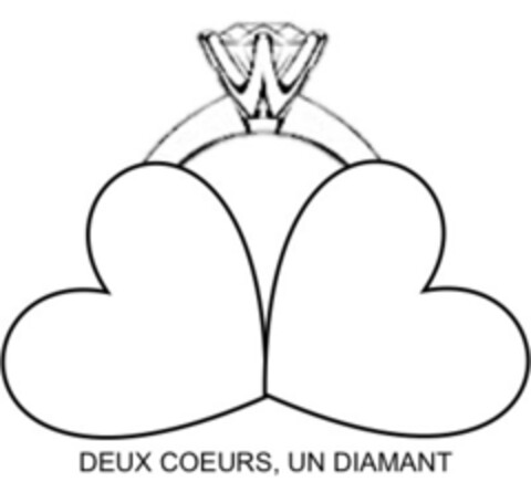 DEUX COEURS, UN DIAMANT Logo (IGE, 01.10.2020)