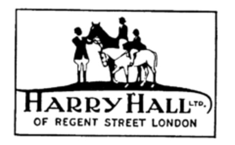 HARRY HALL LTD. OF REGENT STREET LONDON Logo (IGE, 02/09/1988)