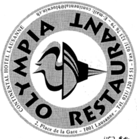 OLYMPIA RESTAURANT Logo (IGE, 23.11.1998)